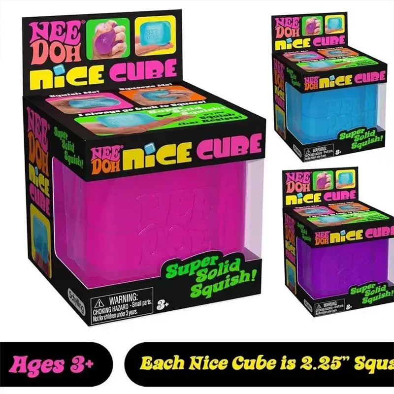 Schylling Needoh Nice Cube Sensory Toys Stress Relieving Blocks Pinching Relieving Puzzle Solving Venting Children Souvenir
